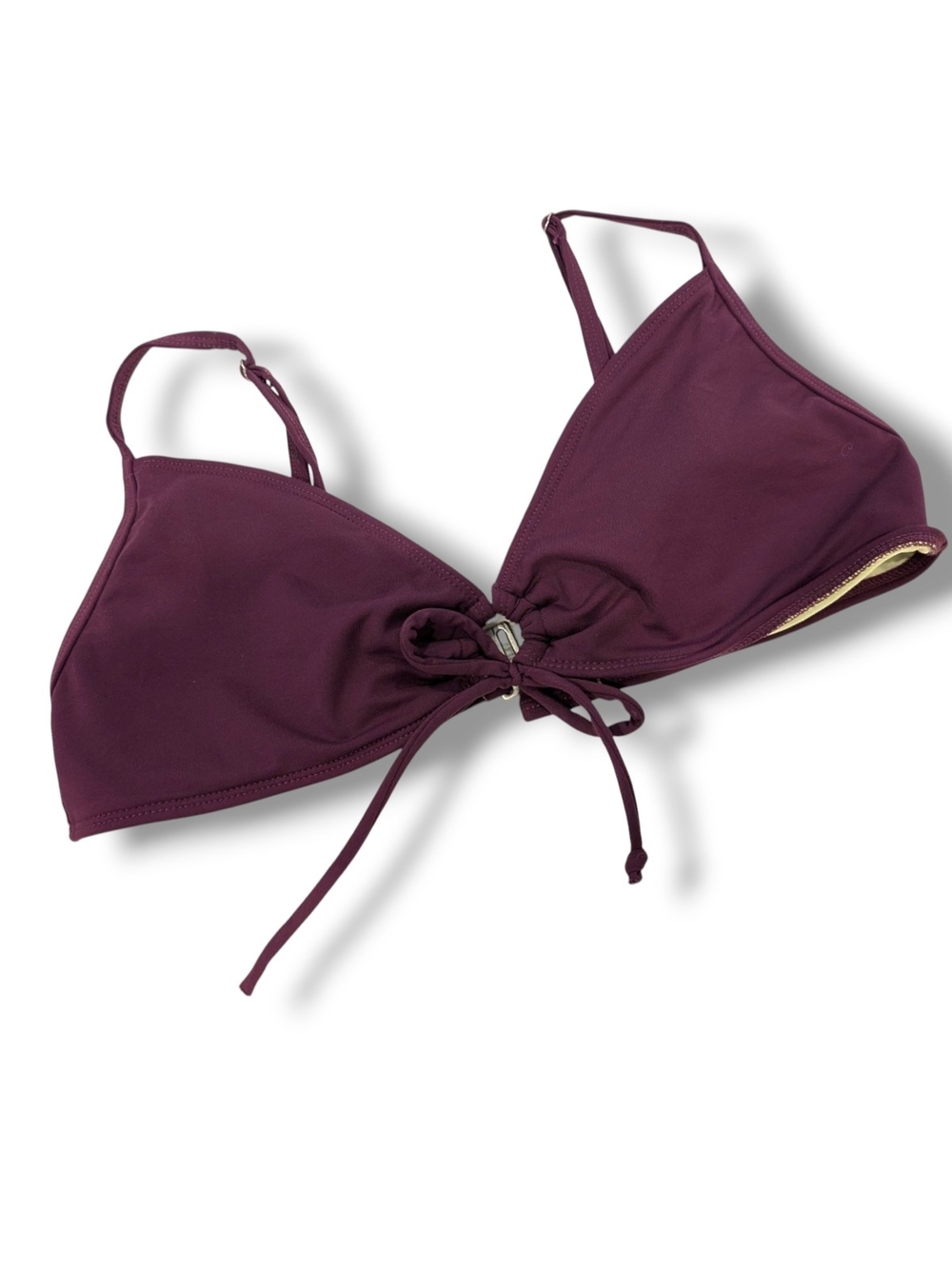 Athleta Plum Ring Cut Out Bikini Top, Size M